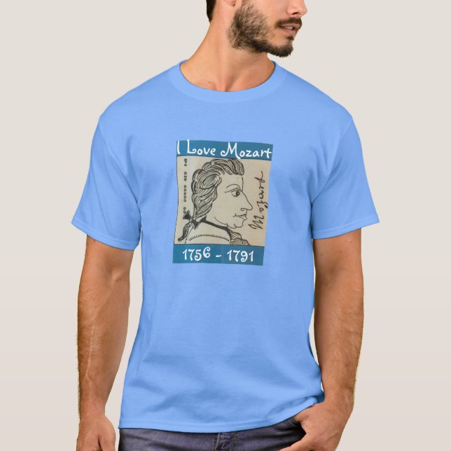 Camiseta con envoltura de goma Mozart de Tony Cimi (Anverso)