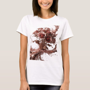 Camiseta con eslogan de ROSAS DE CHOCOLATE platead
