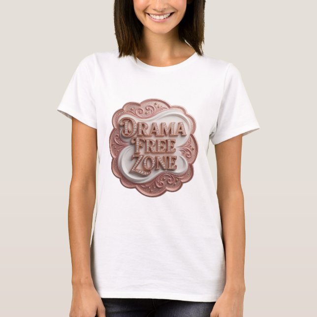 Camiseta con eslogan VIBRANTE ORO ZONA LIBRE DE DR (Anverso)