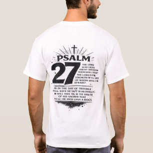Camiseta con estampado cristiano del versículo bíb