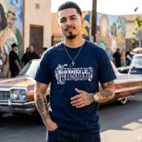 Camiseta con estampado de bandana Chicano