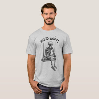 Camiseta con estampado de esqueleto de cambios de