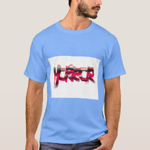 Camiseta con estampado de “Terror” espeluznante pa