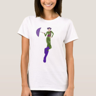 Camiseta con estampado de una chica «Soñadora de l