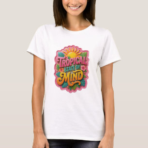 Camiseta con estampado FRESH ORANGE TROPICAL STATE