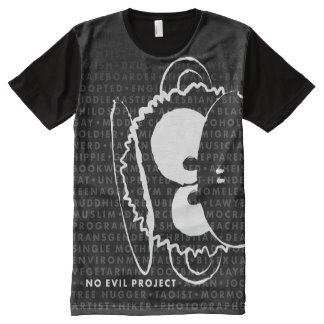 Camiseta Con Estampado Integral Camisas sin palabras malas