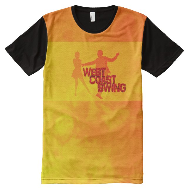 Camiseta Con Estampado Integral Oeste Coast swing (Anverso)