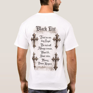 Camiseta con estampado trasero Black List