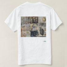 Camiseta con estampado trasero Hineni