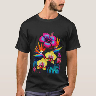 Camiseta con estampado vintage de botánica