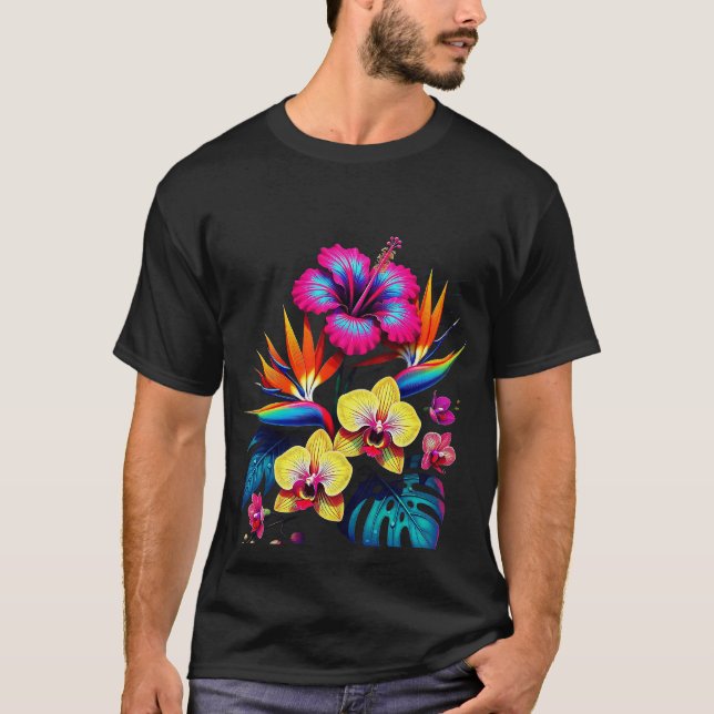 Camiseta con estampado vintage de botánica (Anverso)
