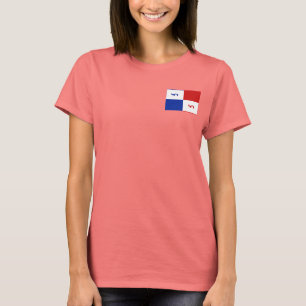 Camiseta con Estandarte de Panamá y Mapa