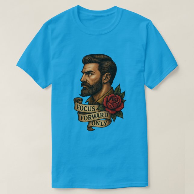 Camiseta con estilo de tatuaje de enfoque hacia de (Diseño del anverso)