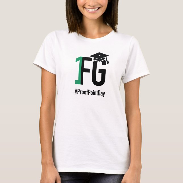 Camiseta con flores para mujeres en #ProofPointDay (Anverso)