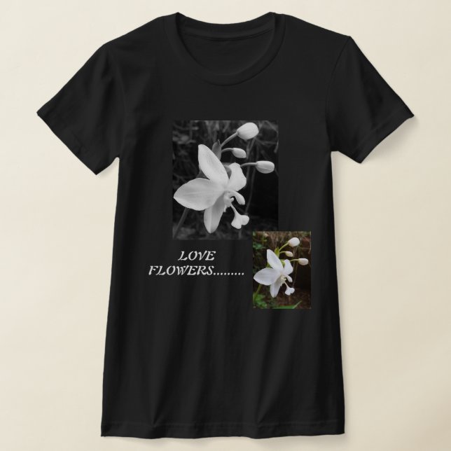 Camiseta con flores para un amante de la naturalez (Distribución)