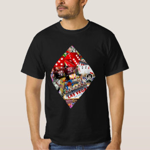Camiseta con forma de carta de juego - Diamante La