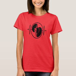 Camiseta con forma de corazón