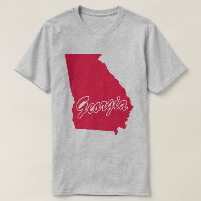 Camiseta con forma del estado de Georgia (Diseño del anverso)