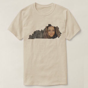 Camiseta con forma del estado de Kentucky con TU F