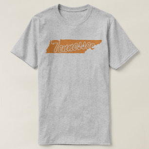 Camiseta con forma del estado de Tennessee