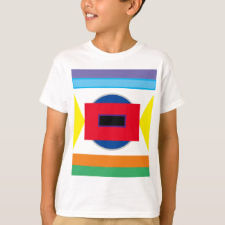 Camiseta con formas coloridas para niños