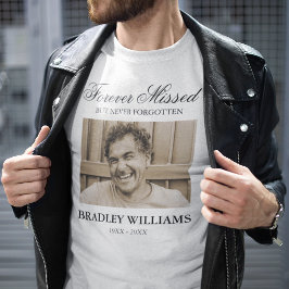 Camiseta con foto conmemorativa de recuerdo eterno