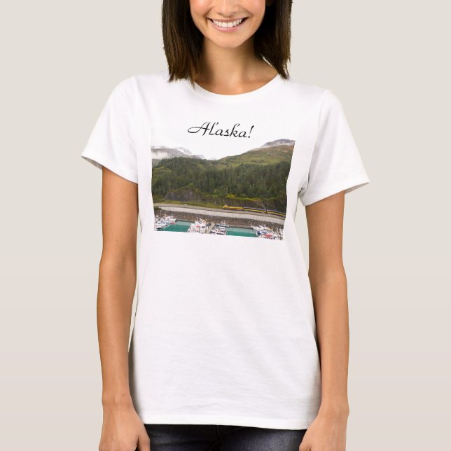 Camiseta con foto de las montañas Alaska (Anverso)