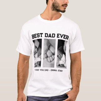 Camiseta con Foto de Nombre y Año de Bebé Personal