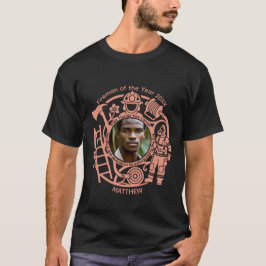 Camiseta con foto de premio año bombero personaliz
