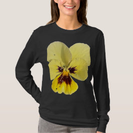 Camiseta con foto de vibrante flor de pensamiento 