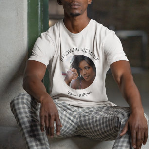 Camiseta con foto y nombre conmemorativo de funera