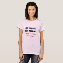 Camiseta con frase de amor