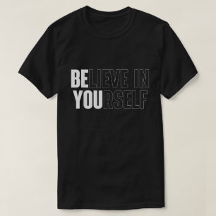 Camiseta Con Frase Motivacional Negrita 'Cree En T