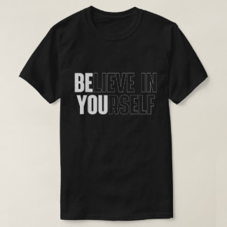 Camiseta Con Frase Motivacional Negrita 'Cree En T