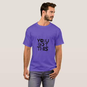 CAMISETA CON FRASE MOTIVADORA NEGRITA – 'TÚ PUEDES