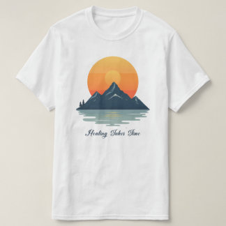 Camiseta con fuente de escritura "La curación toma