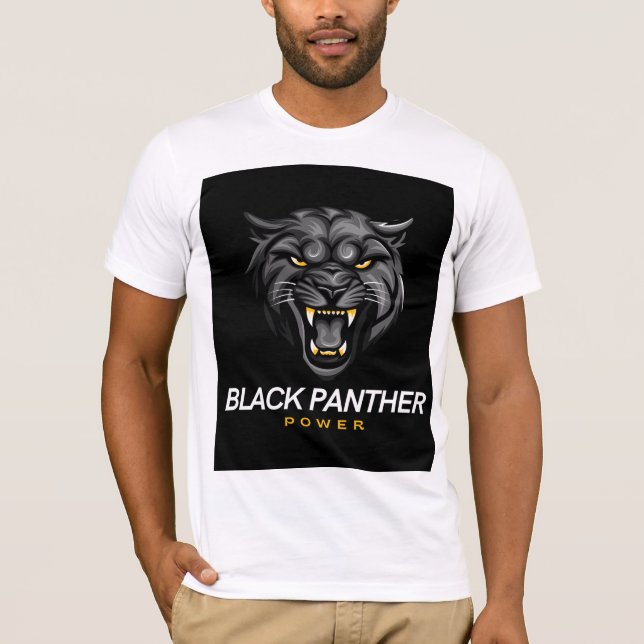 camiseta con fuerza de pantera negra (Anverso)