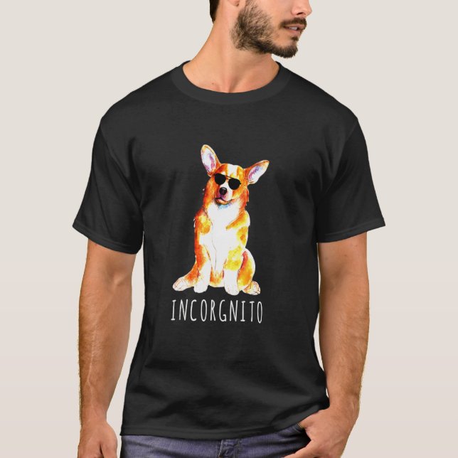 Camiseta Con gafas de sol de Aviador Corgi (Anverso)
