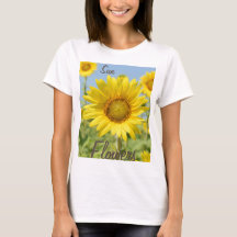 camiseta con girasoles