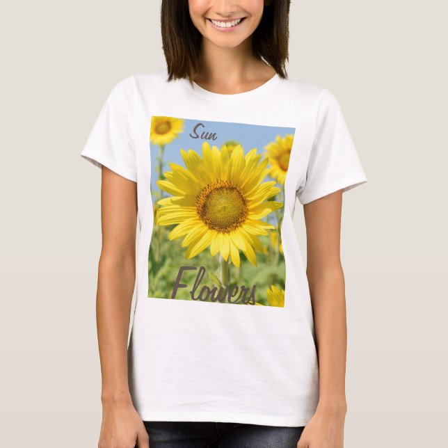 camiseta con girasoles (Anverso)