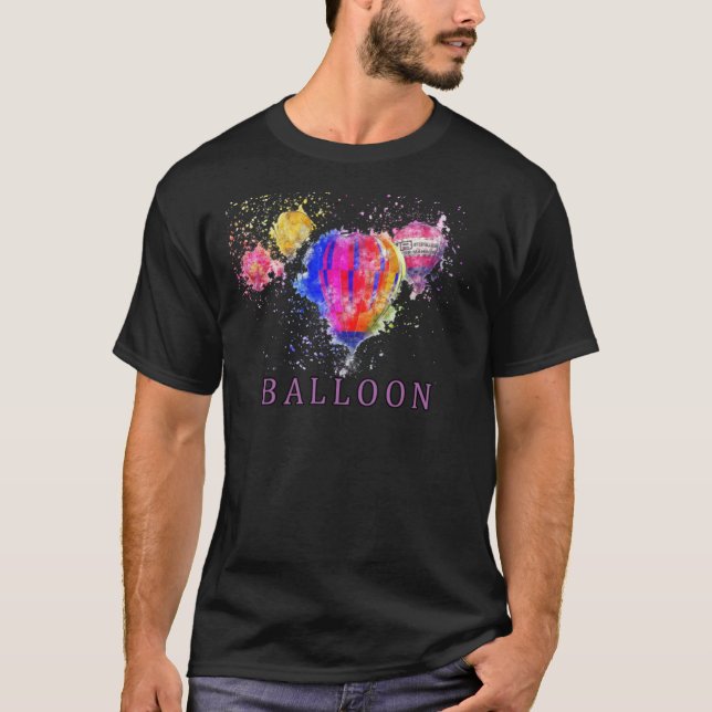 camiseta con globo de descarga camiseta esencial (Anverso)