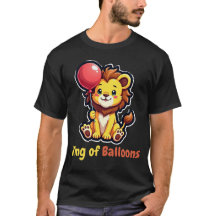 Camiseta con globo de león caprichoso - Jugativo y