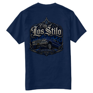 Camiseta con golpe trasero Los Ángeles Construido