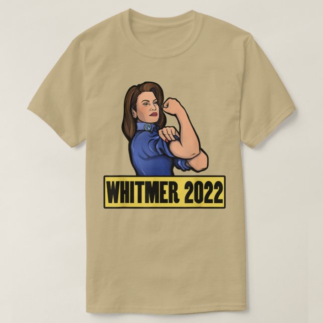 Camiseta Con Gretchen Whitmer para Gobernador 2022 (Diseño del anverso)