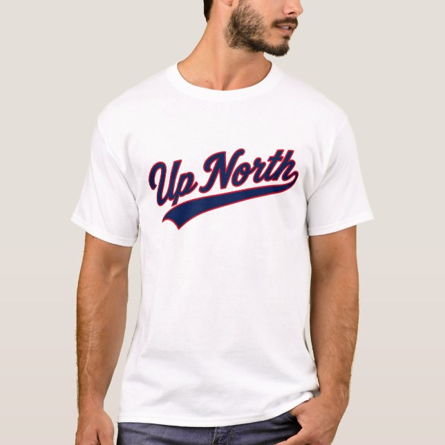Camiseta con guión retro 'Up North' (Anverso)