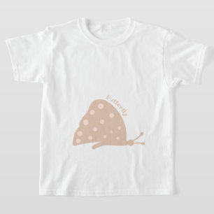 Camiseta con hermosa mariposa naranja minimalista
