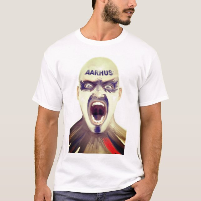 Camiseta con hincha de fútbol Aarhus. (Anverso)