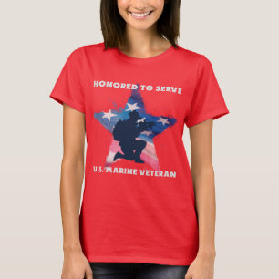 Camiseta Con Honor De Servir, Veterano De La Marina De Los 