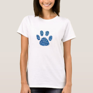 Camiseta con huella de garra brillante