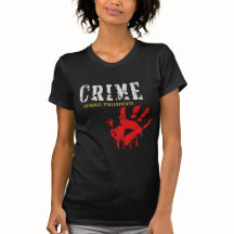 camiseta con huellas digitales delictivas